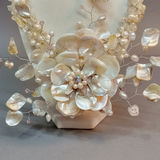 Hand Beaded Floral Jewelry - Pearls & Shells - thumbnail 3 of 16