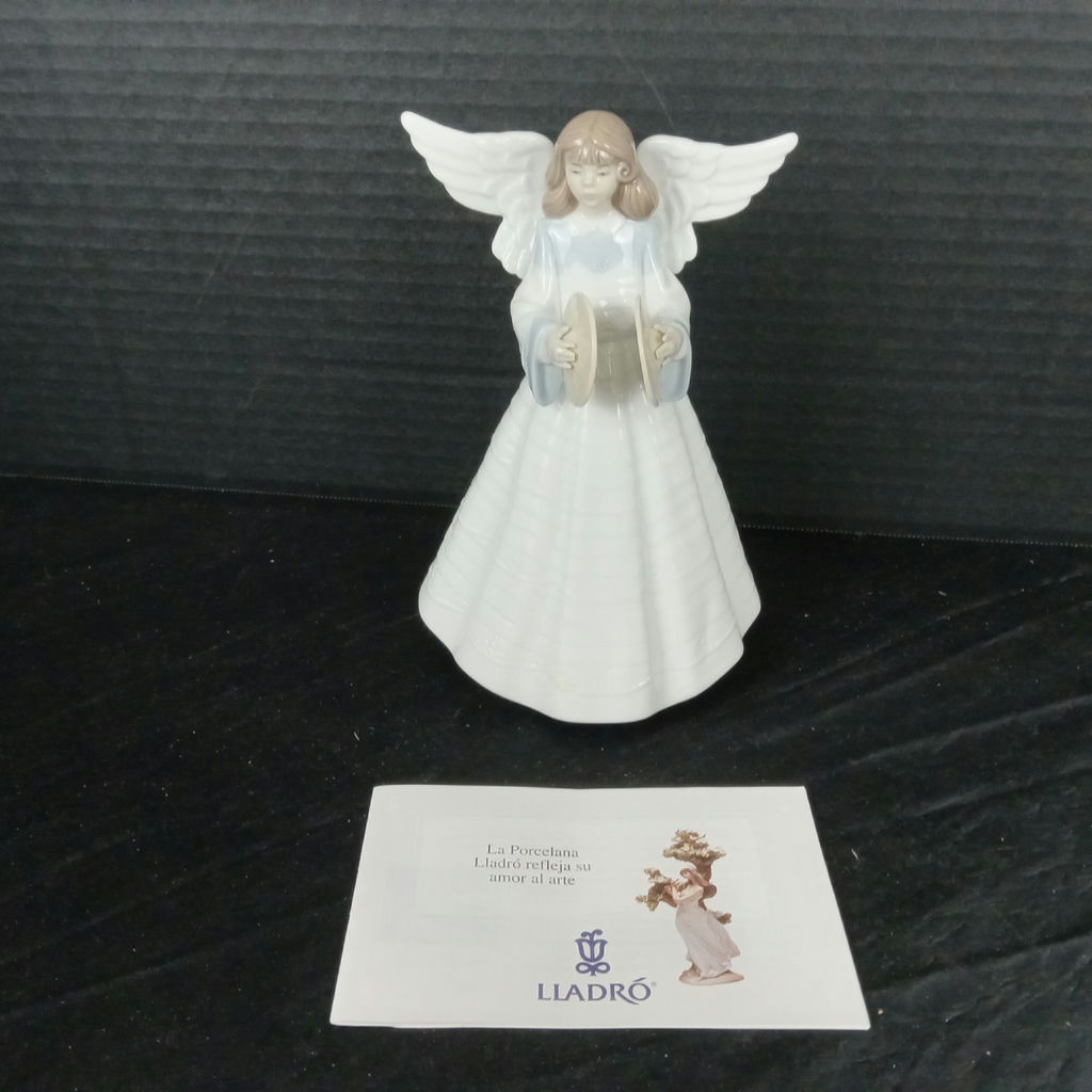 Lladro Angel w/Cymbals Figurine - image 2 of 6