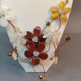 Hand Beaded Floral Jewelry - Browns - thumbnail 3 of 23