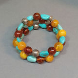Sterling, Turquoise & Coral Jewelry (STR 12.9dwt) - thumbnail 4 of 18