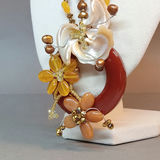 Hand Beaded Floral Jewelry - Browns - thumbnail 8 of 23