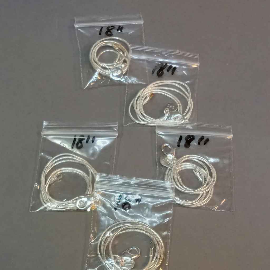 Bulk Sterling Snake Chains, 16in, 18in, 20in (STR 169.8) - image 8 of 13