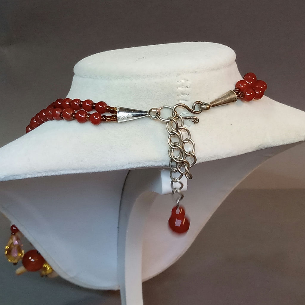 Hand Beaded Floral Jewelry - Browns - image 18 of 23