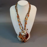 Hand Beaded Floral Jewelry - Browns - thumbnail 7 of 23