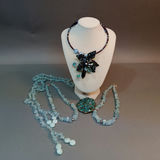 Hand Beaded Jewelry - Blues - thumbnail 1 of 10