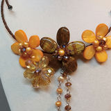 Hand Beaded Floral Jewelry - Browns - thumbnail 14 of 23