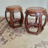 Pair Asian Stools - thumbnail 3 of 6