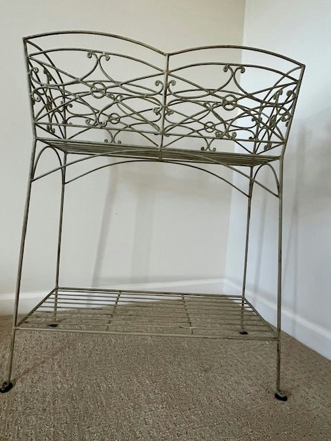 Painted Wrought Iron Set - image 7 of 8