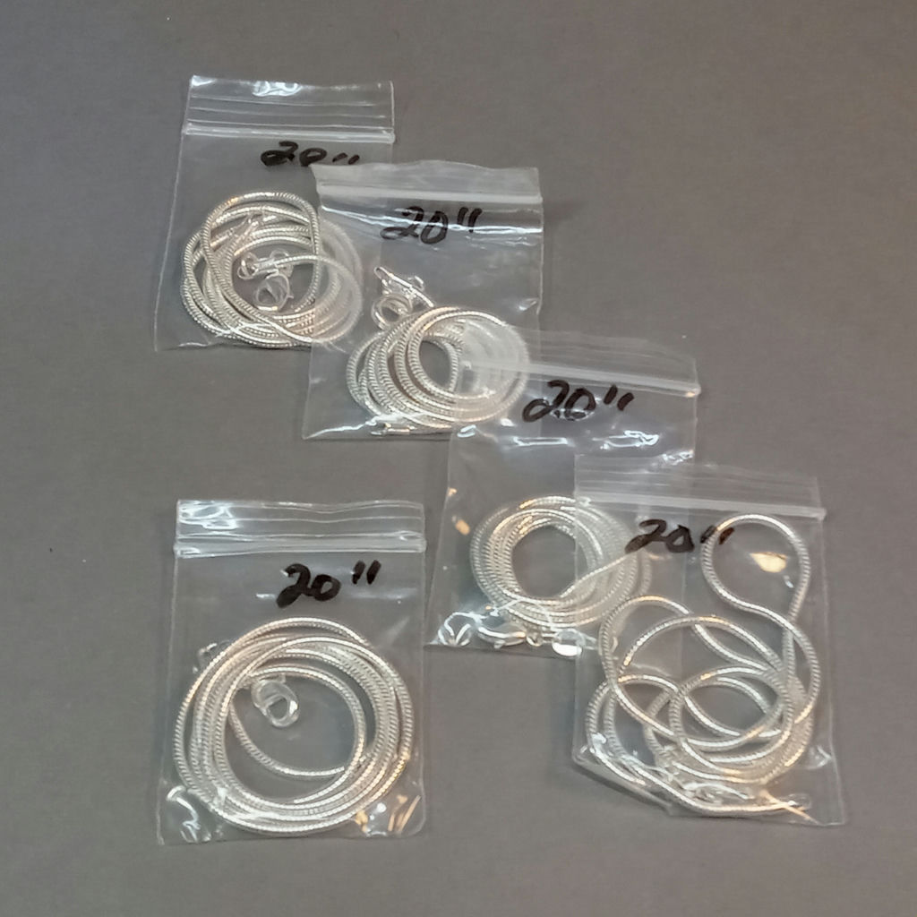 Bulk Sterling Snake Chains, 16in, 18in, 20in (STR 169.8) - image 7 of 13