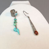 Sterling, Turquoise & Coral Jewelry (STR 12.9dwt) - thumbnail 17 of 18