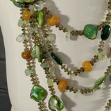 Hand Beaded Floral Jewelry - Greens - thumbnail 4 of 17