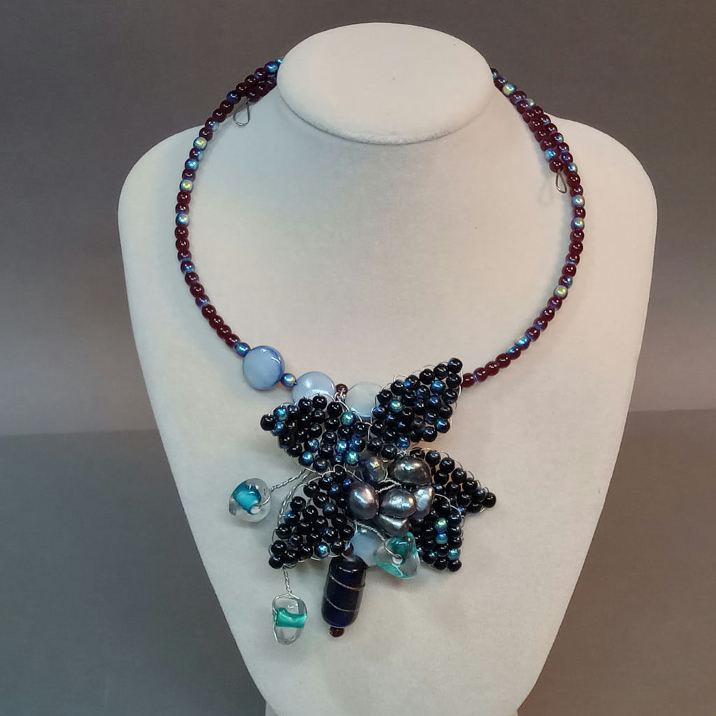 Hand Beaded Jewelry - Blues - image 2 of 10