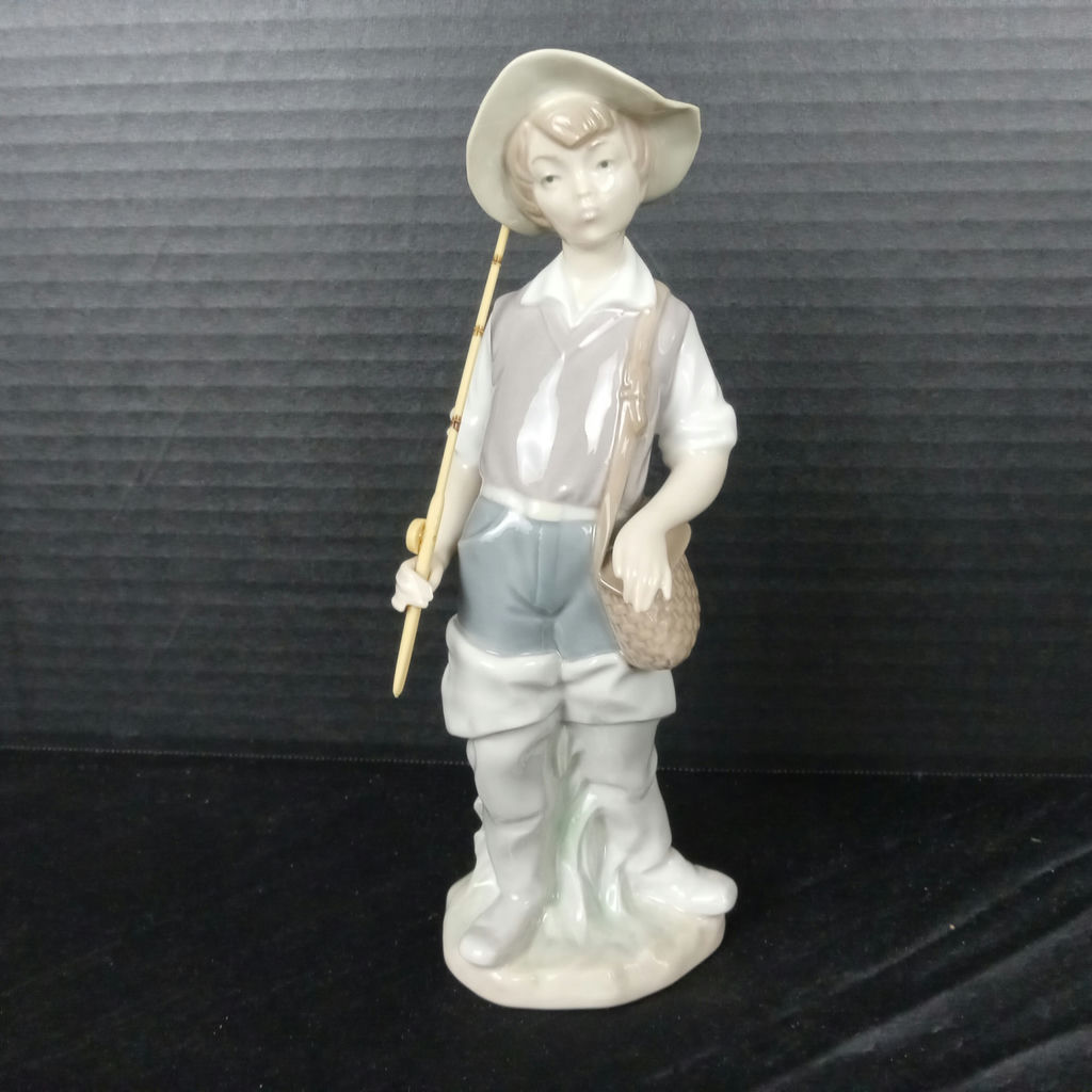 Lladro Boy w/Fishing Pole Figurine - image 1 of 6
