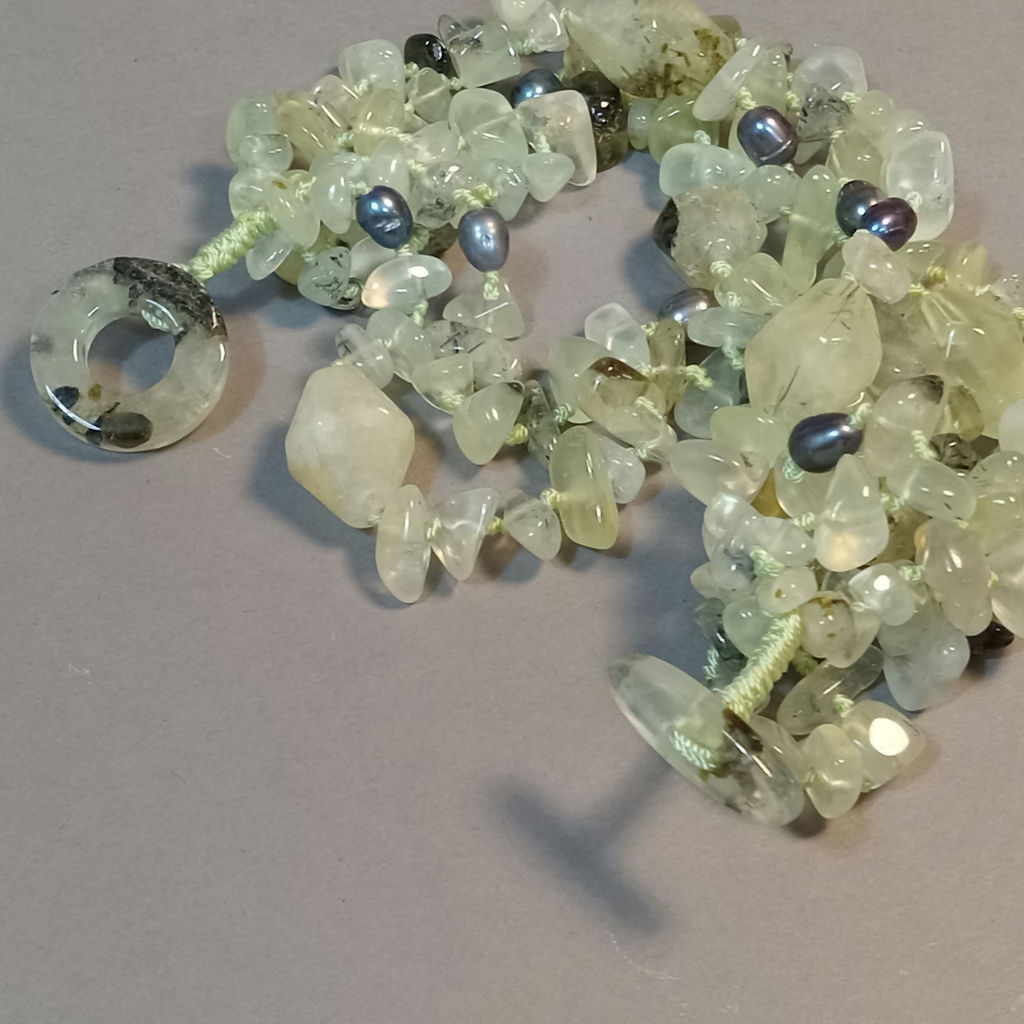 Hand Beaded Floral Jewelry - Greens - image 17 of 17