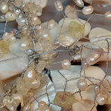 Hand Beaded Floral Jewelry - Pearls & Shells - thumbnail 8 of 16
