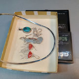 Sterling, Turquoise & Coral Jewelry (STR 12.9dwt) - thumbnail 18 of 18