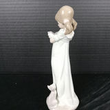 Lladro Girl w/Cat & Playful Kitten Figurines - thumbnail 8 of 12