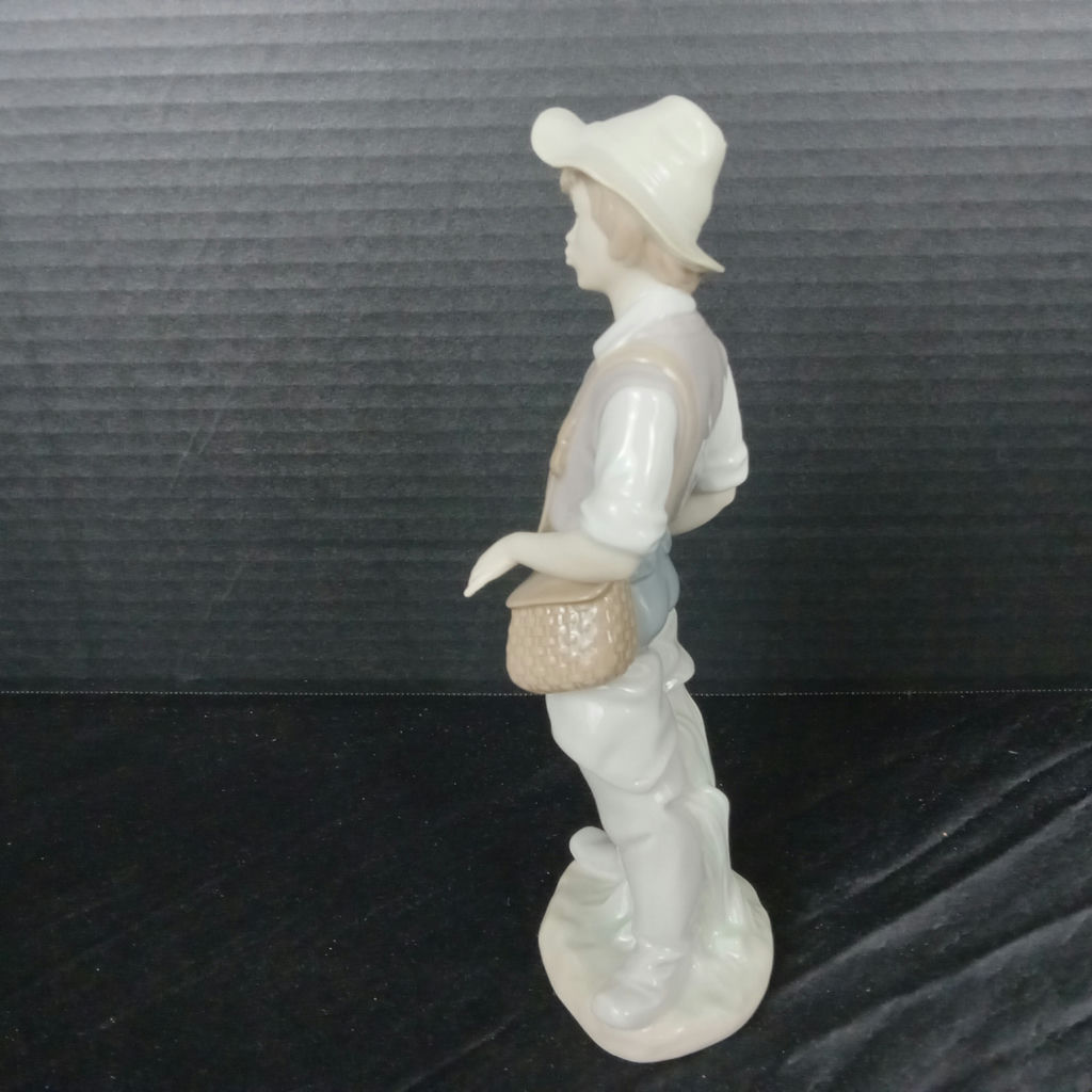 Lladro Boy w/Fishing Pole Figurine - image 3 of 6