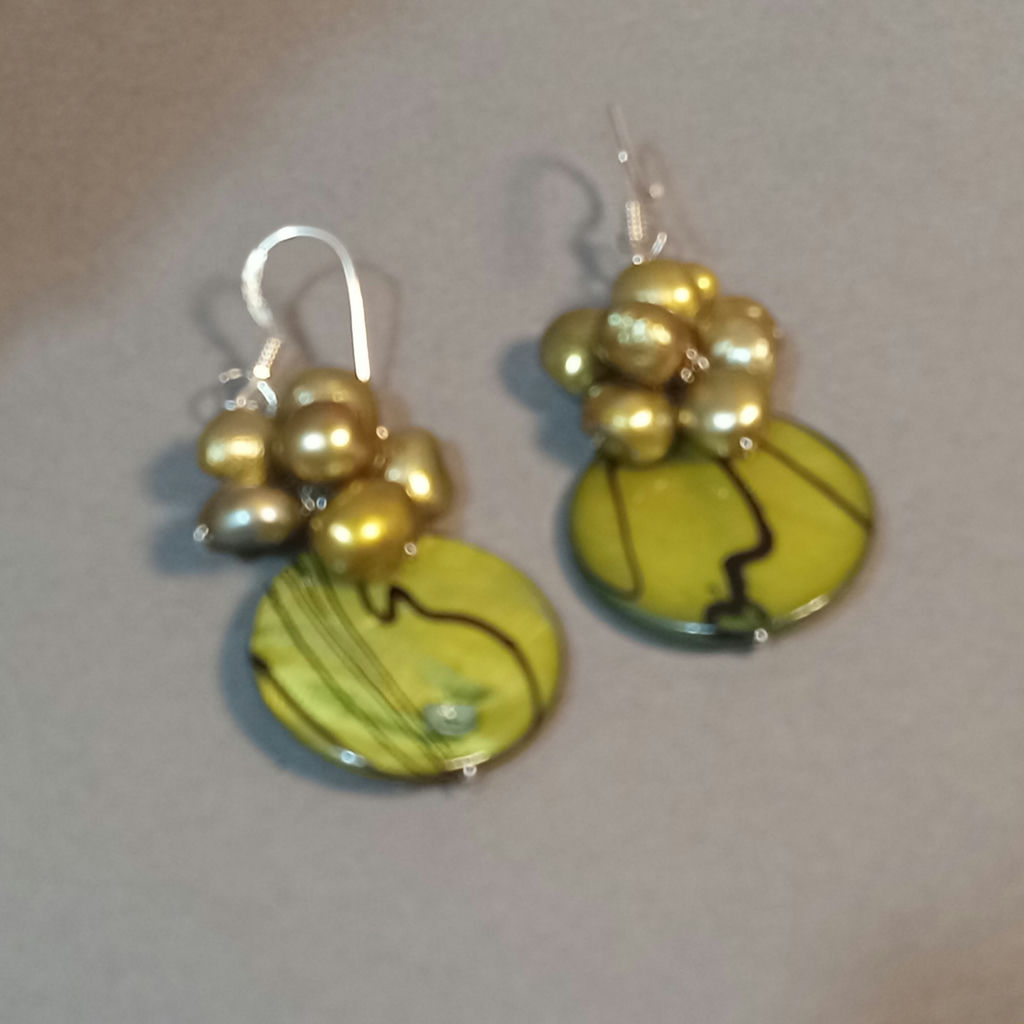 Hand Beaded Floral Jewelry - Greens - image 9 of 17