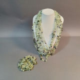 Hand Beaded Floral Jewelry - Greens - thumbnail 12 of 17