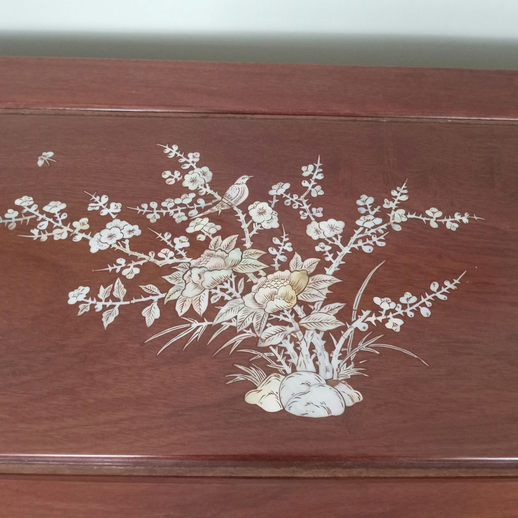 Asian Design Cabinet with Inlay Design - image 3 of 15