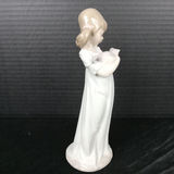 Lladro Girl w/Cat & Playful Kitten Figurines - thumbnail 7 of 12