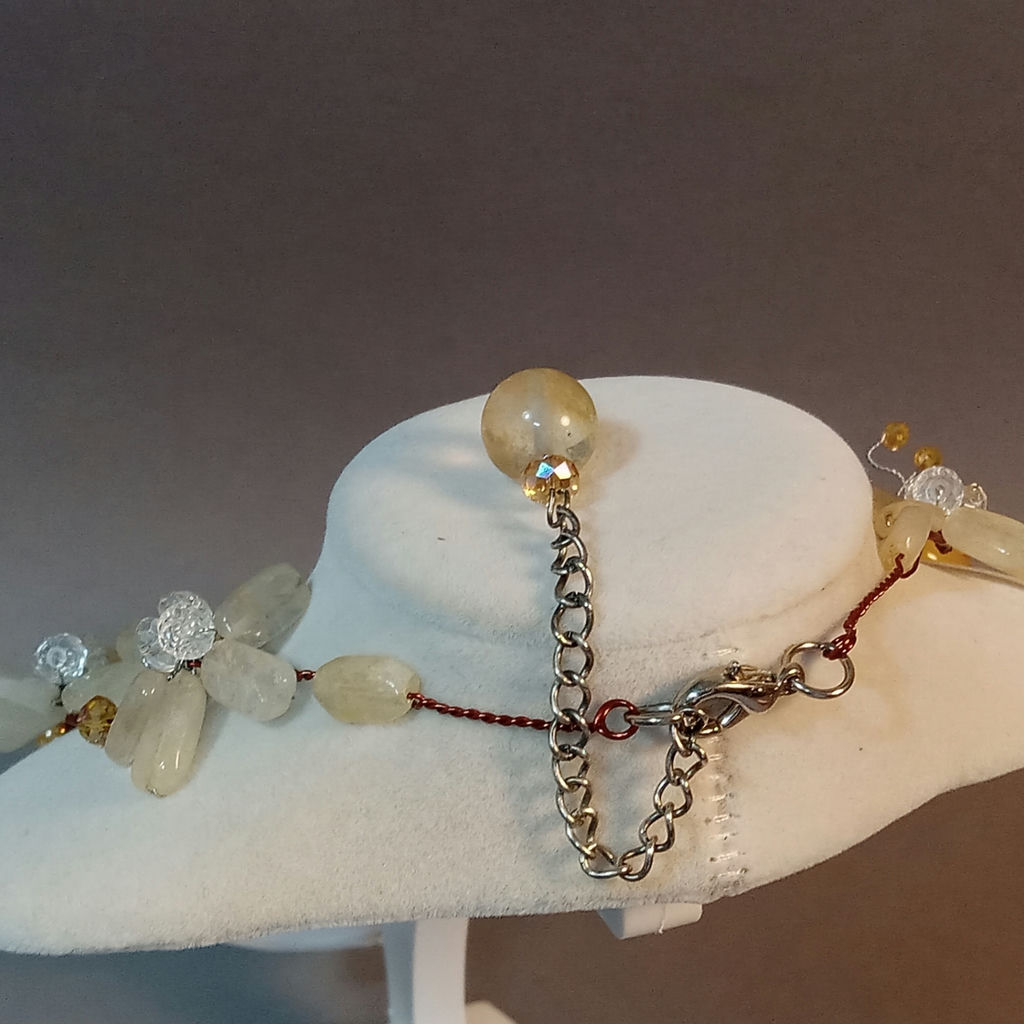 Hand Beaded Floral Jewelry - Browns - image 4 of 23