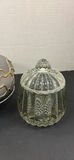 Glass Candle Holder, Bowl, and Lidded Jar - thumbnail 5 of 5