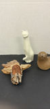 Rosenthal Cat Figurine and Wood Carved Face Sculpture - thumbnail 1 of 11