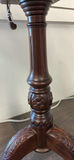 Carved Wooden Pedestal Accent Table - thumbnail 5 of 6