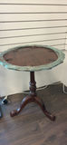 Carved Wooden Pedestal Accent Table - thumbnail 1 of 6