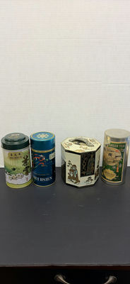 Vintage Metal Decorative Tea Tins and Containers - Image 1 of 8