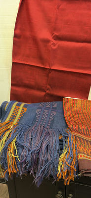 Assorted Woven Textile Fabrics and Fringe Shawl REMEAUSRE - Image 1 of 10