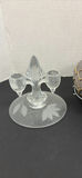 Glass Candle Holder, Bowl, and Lidded Jar - thumbnail 2 of 5