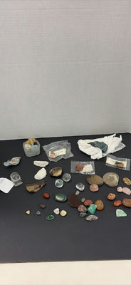 Polished Stones, Mineral Specimens, and Crystal Buddha Carving - Image 1 of 13