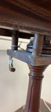 Carved Wooden Pedestal Accent Table - thumbnail 6 of 6