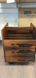 Wood Veneer Rolling Magazine Rack - thumbnail 1 of 5