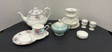 Floral Porcelain Tea Set Pieces - thumbnail 1 of 13