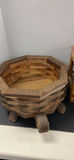 Wooden Planter Basket and Hexagonal Stand - thumbnail 2 of 7