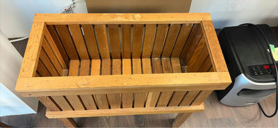 Wooden Slatted Planter - Image 1 of 4