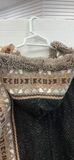 Woven Poncho Sweater with Hood - thumbnail 9 of 13