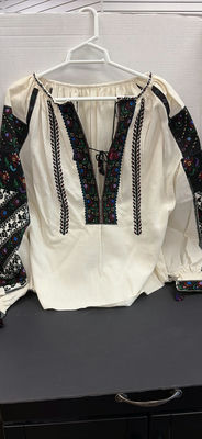 Embroidered Folk Style Blouse - Image 1 of 5