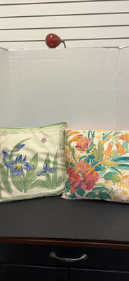 Decorative Floral Throw Pillows - Image 1 of 5