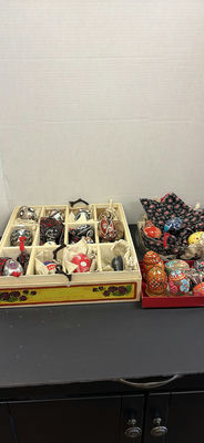 Hand-Painted Decorative Eggs - Image 1 of 9