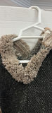 Woven Poncho Sweater with Hood - thumbnail 2 of 13