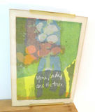 RARE Sister Mary Corita IHM Signed 1960 Screenprint Tree - thumbnail 2 of 6