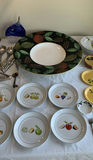 Fruit and Olive Themed Ceramic Dinnerware and Utensils - thumbnail 1 of 11
