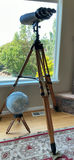 Oberwerk Binoculars On Wooden Stand, Matching Globe - thumbnail 1 of 10