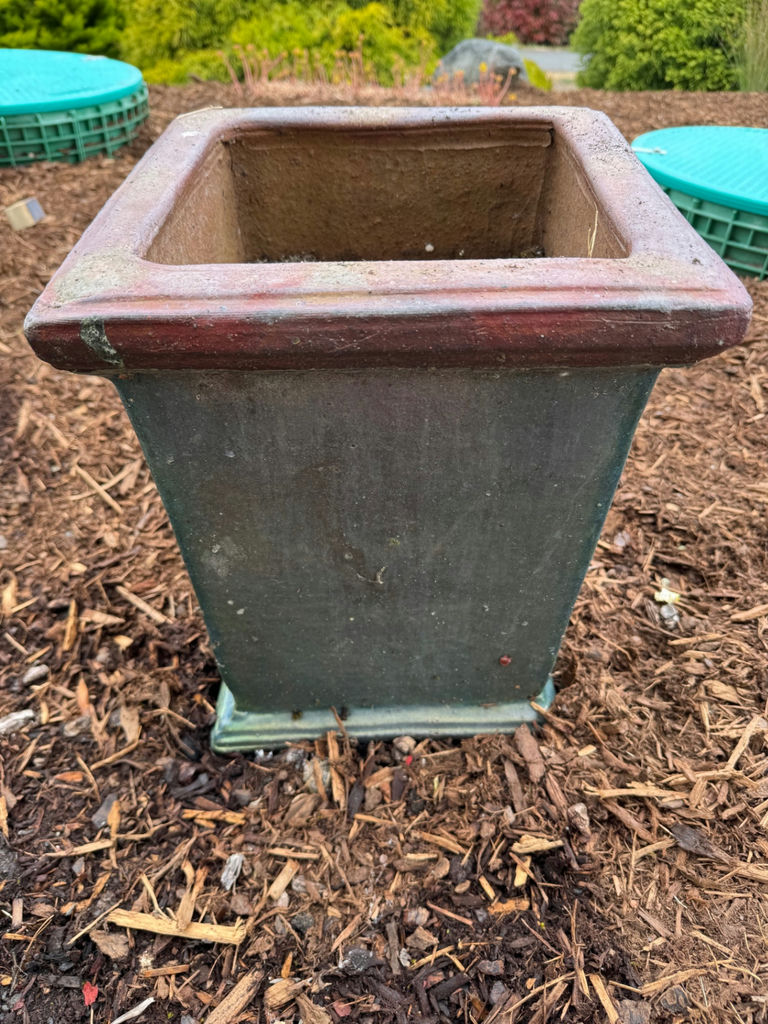 Cast Iron Garden Art & Ceramic Planter - image 3 of 6