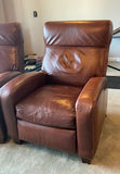 2 Brown BarcaLounger 'leather' Armchairs - thumbnail 2 of 12